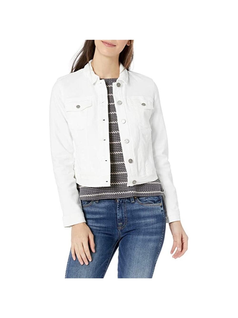 William Rast Lenna White Denim Trucker Jacket NWT Justin Timberlake JR XL